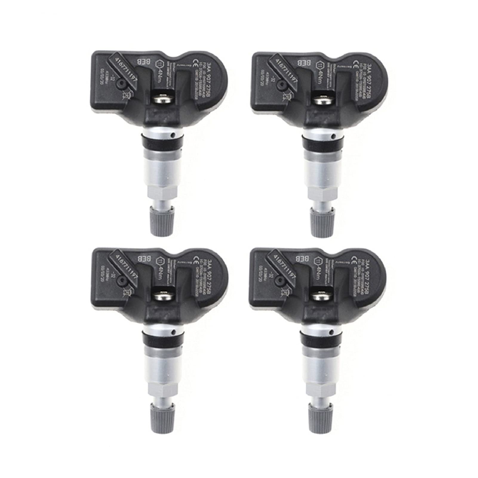 4 sensores de presión neumáticos 3AA907275 para VW