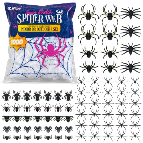 1000 sqft Spider Webs Halloween Decorations...
