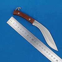 Vista 3 de allvin R8337 Cuchillo de machete pequeño 440C Hoja de satén con mango de madera de espiga completa Cuchillos Cuchillos Cuchillos al aire libre