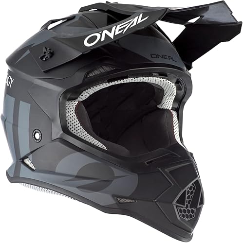 Miniatura 5 de O'Neal 2SERIES - Casco unisex para adulto (piel), color negro, Fuera de carretera, S, NegroGris