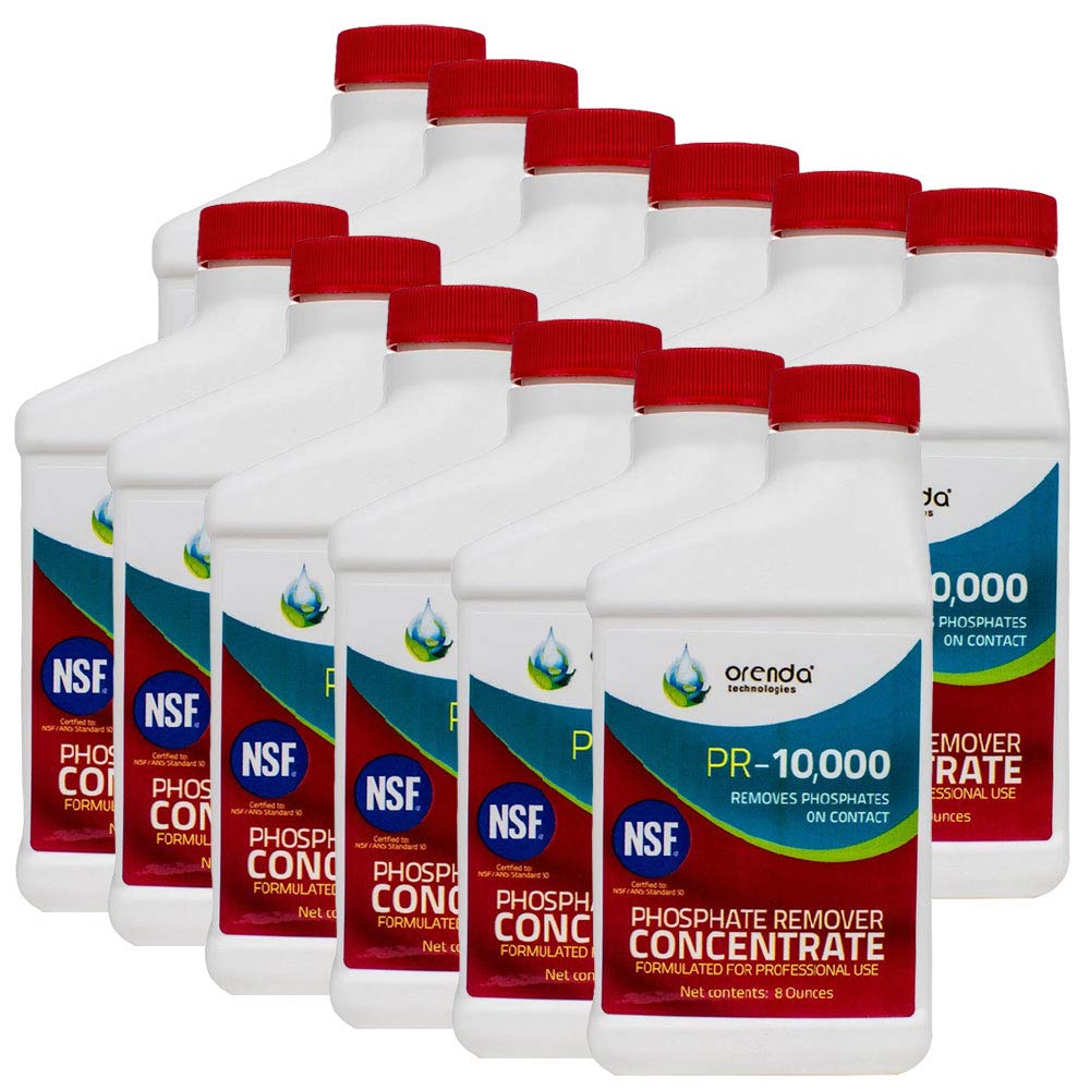 Orenda PR-10000 Phosphate Remover Concentrate for Pools Spas 8oz 12 Pack ORE-50-145-12
