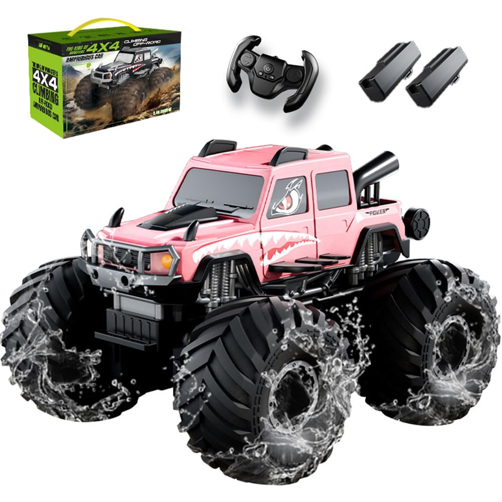 Amazon.co.jp: ZAVEN ラジコン 水陸両用 子供 人気 ラジコンカー オフ