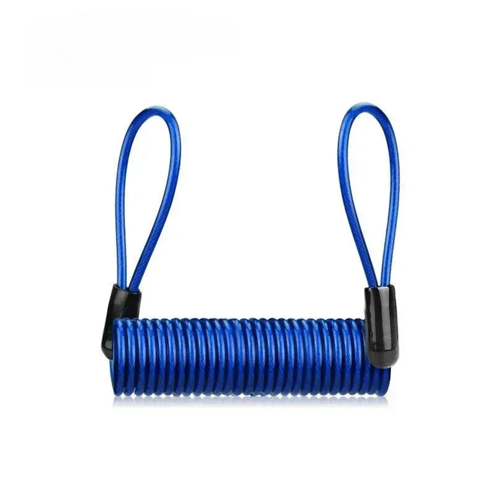 Hdrtcbu Blue Chain Lock Bike Spring Cable Lock Anti-Theft Rope Alarm Disc Bicycle Security Reminder Motorcycle Theft Protection Motorbike Lock(Blue)
