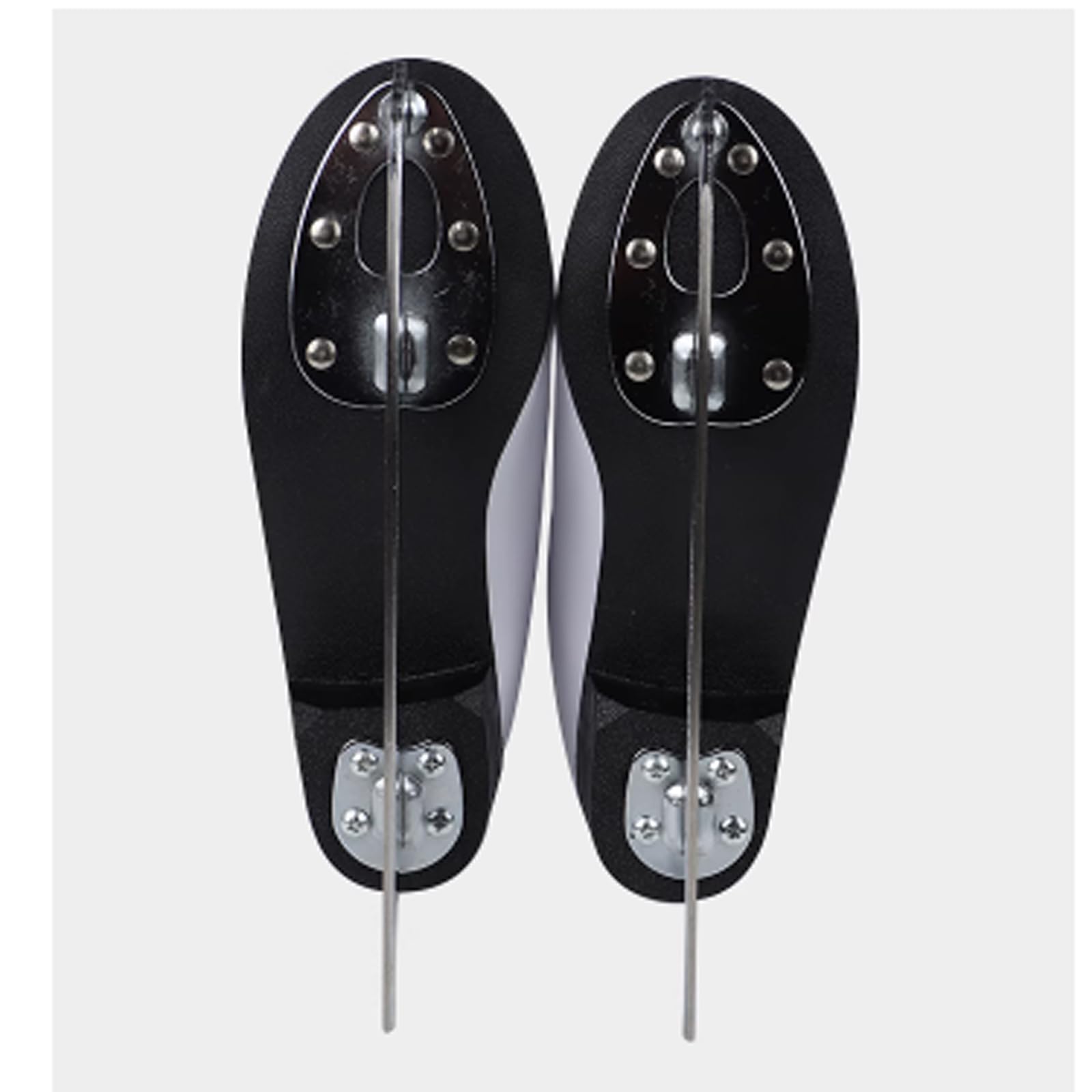 Patins artistiques-Patins à Glace Artistiques pour Hommes Femmes-Patins à Lacets Montants en PVC Blanc-Confortable et Chaud Patins en Acier au Carbone Idéal pour Les patinoires