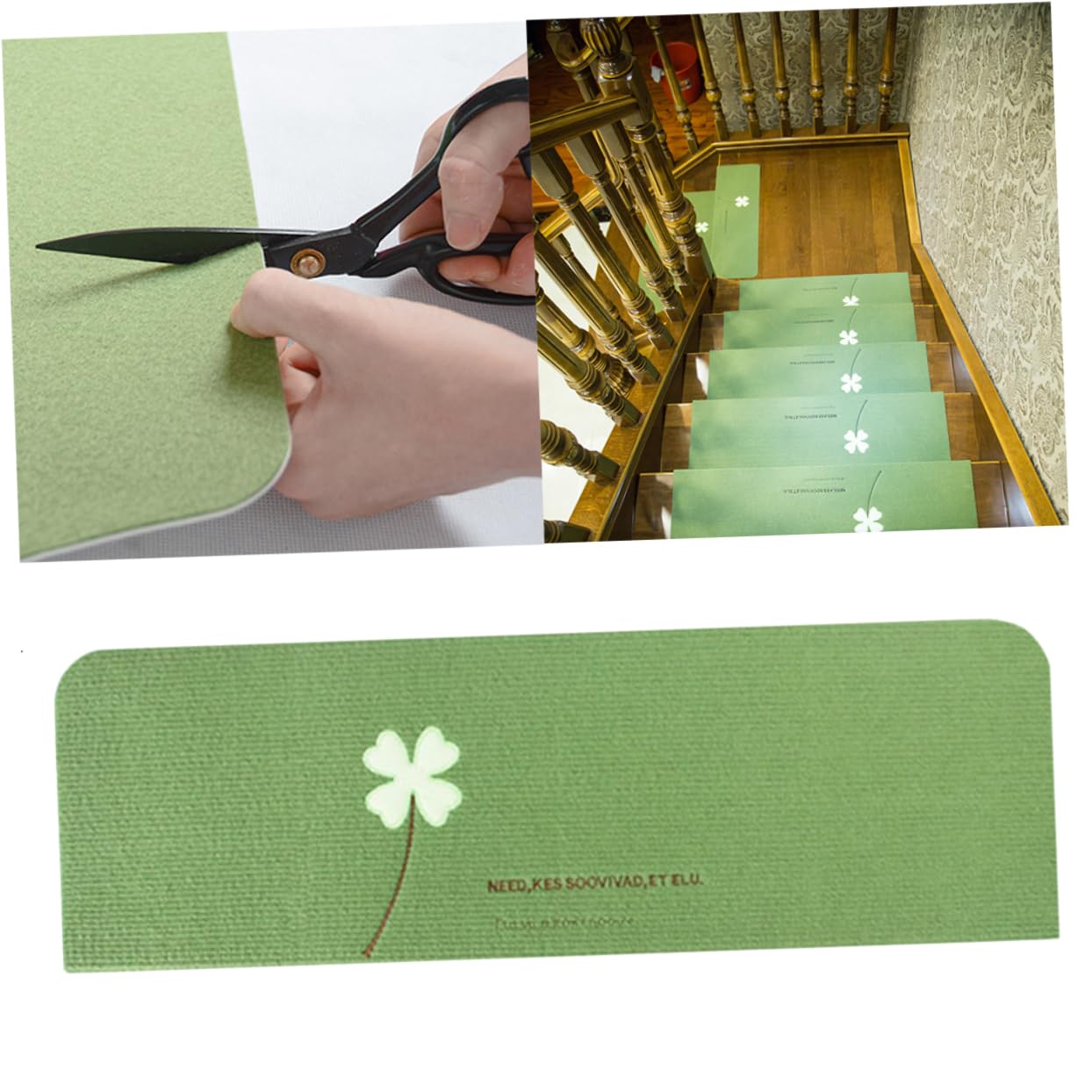 UPKOCH 5 Pièces bandes de ruban adhésif antidérapant tapis de sol intérieur tapis antidérapant d'escalier lumineux marches d'escalier lumineuses briller de marche