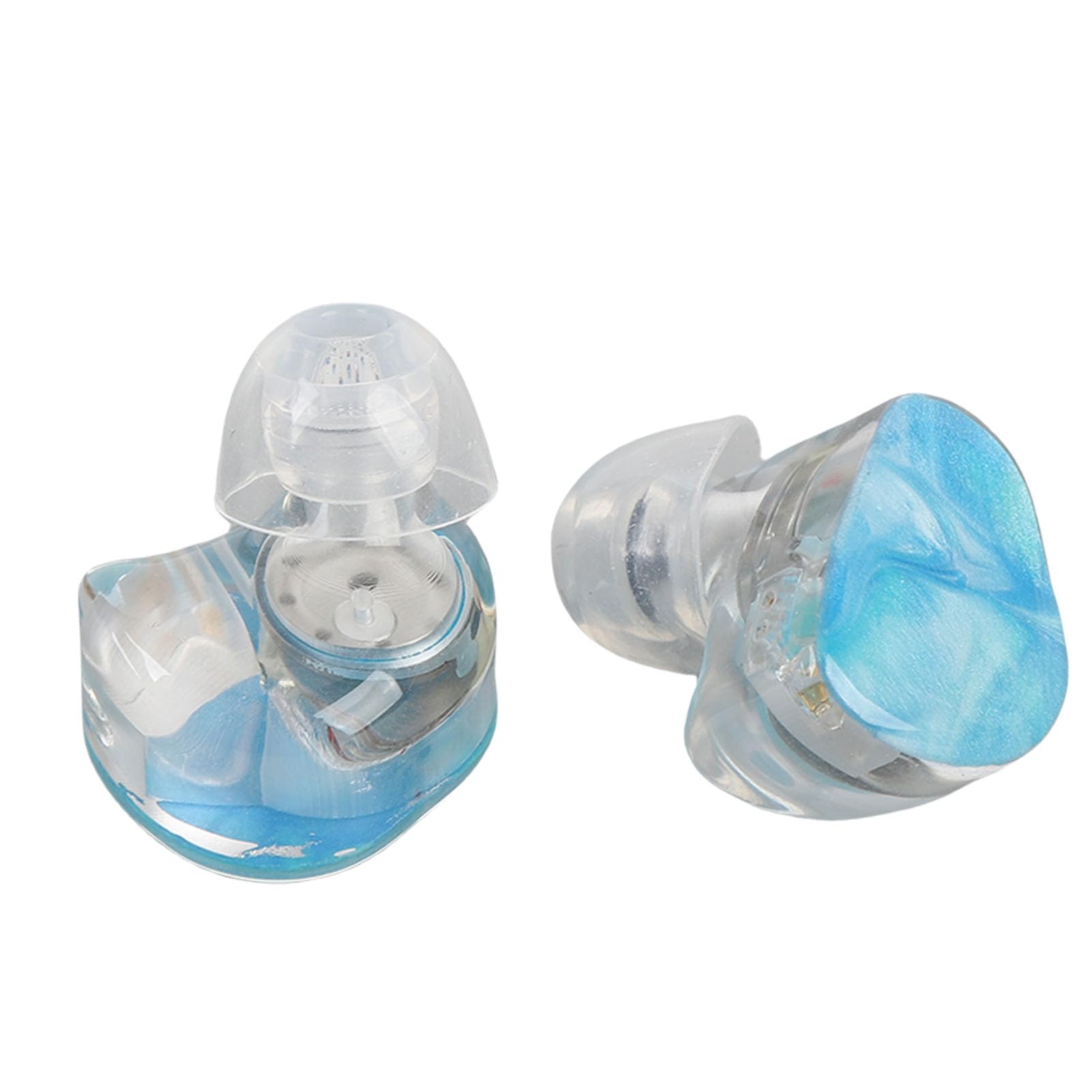 Matybobe Auricolari IEM Auricolari Cablati HiFi Cuffie con Cancellazione del Rumore per Musicisti Cantanti Stage Studio (Azzurro)