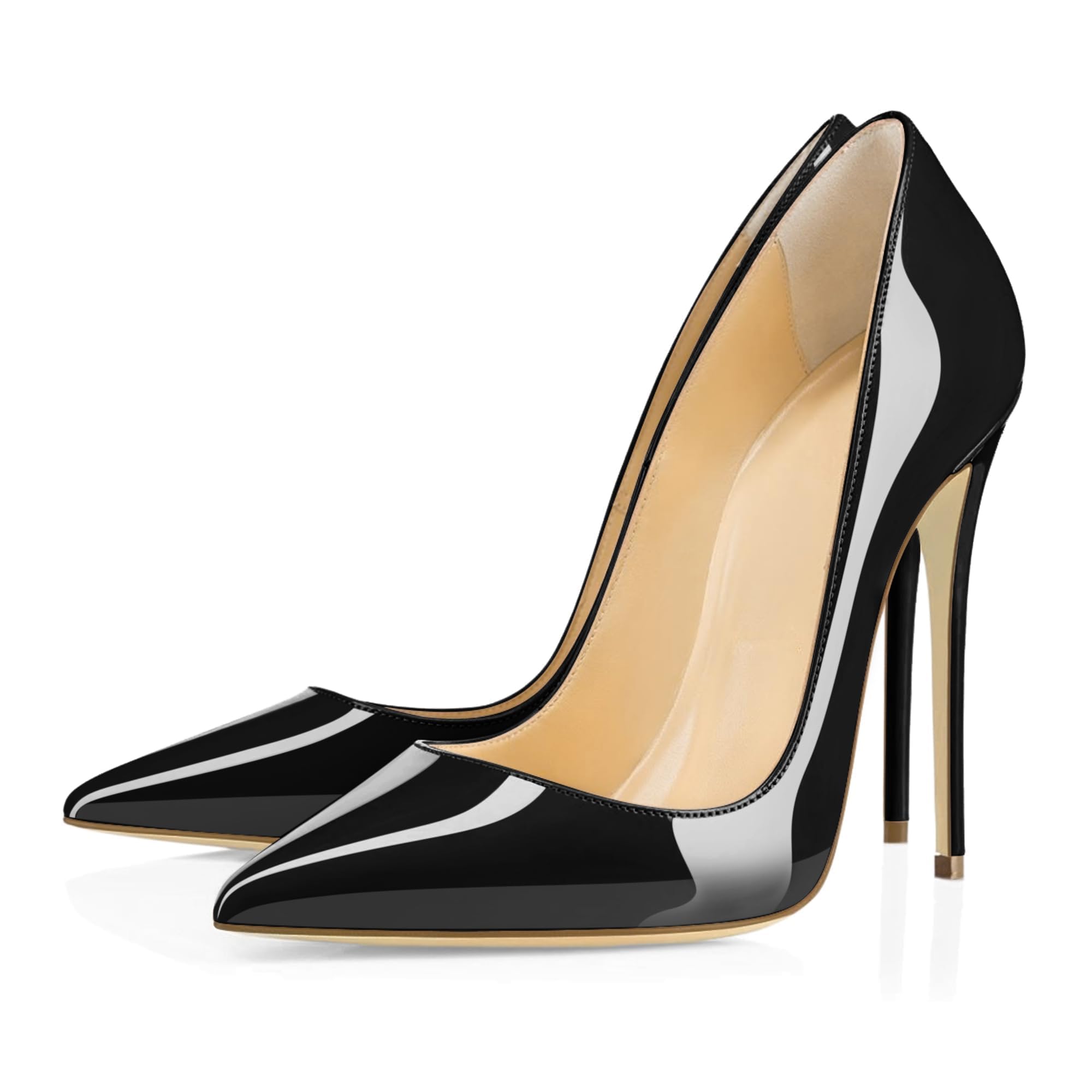 EDEFS - Scarpe col Tacco Donna - Classico High Heels Scarpe da Donna - Tacco a Spillo - 12CM Scarpe Donna