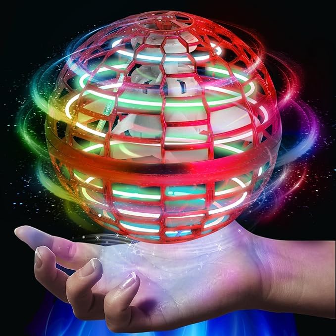 Autism Avenue 2024 Flying Orb Ball Toy, Hand Drone Orbit Kids Adults, Galactic Fidget Spinner, Hover Boomarang Ball, Cool Toys Birthday Gift for 6 7 8 9 10+ Year Old Boys Girls Teens Outdoor Toys
