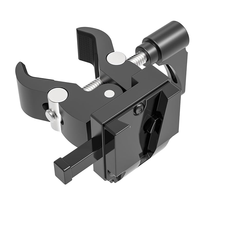 Vマウント　バッテリー　クランプ　撮影　照明　スタンド Amazon | 照明スタンドとサポートロッドに取り付けるための