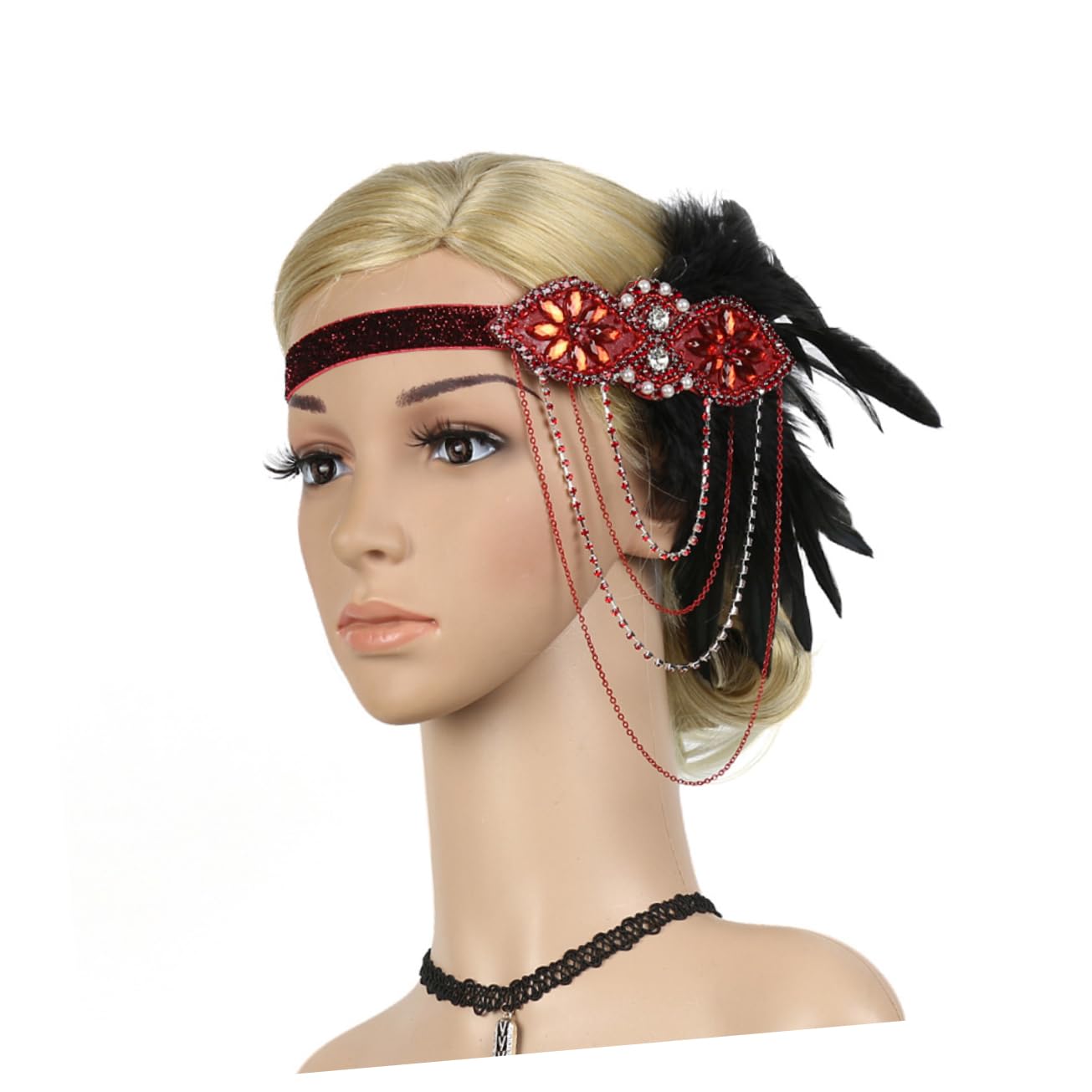 minkissy 3piezas Diadema De Cadena Borlas Para Mujeres Accesorios Elegantes Para Fiesta Bailes y Ocasiones Especiales Tocado Ligero y Cómodo Para Novias y Fotografía