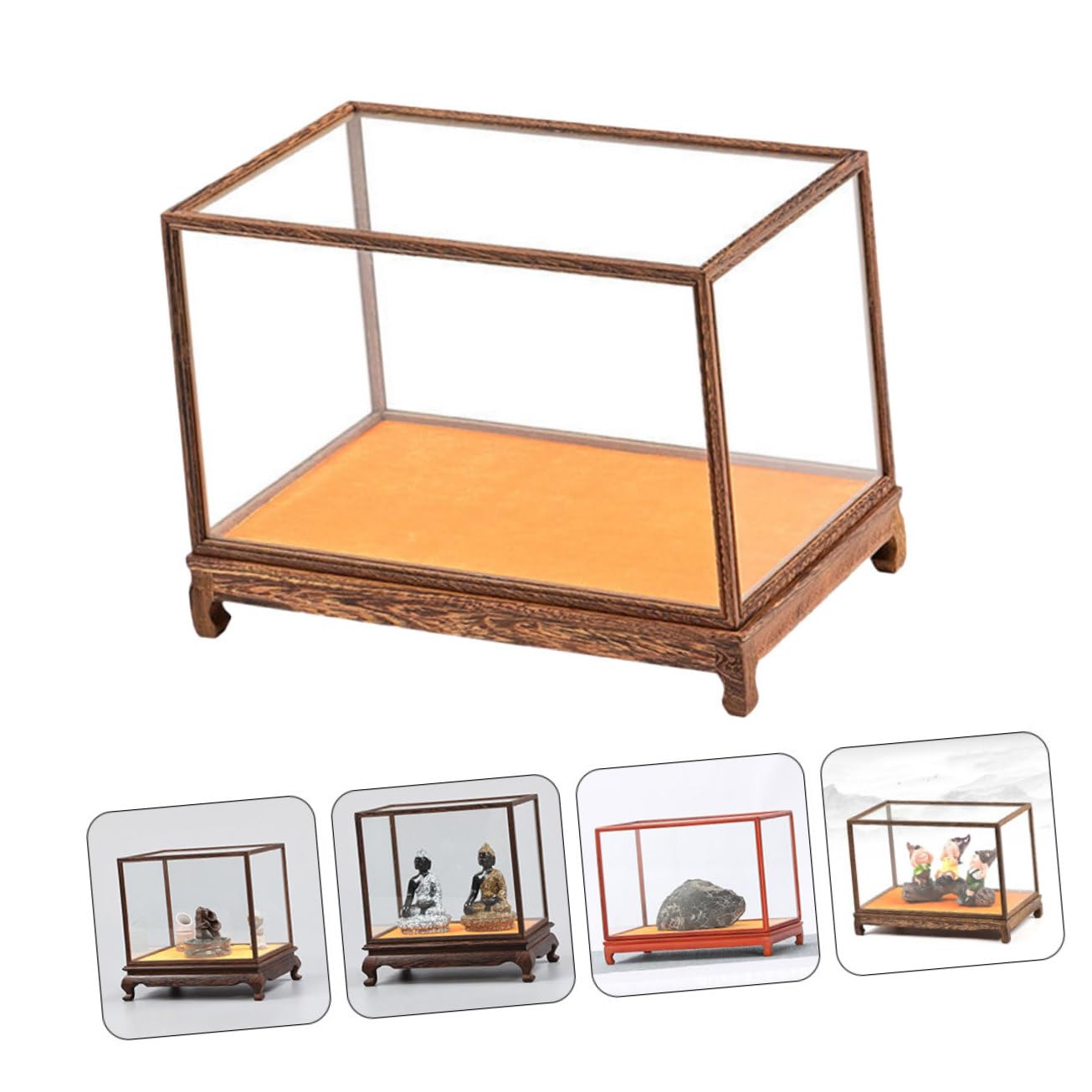 Hartschalen Brillenetui Transparente Sammlerbox für Antiquitäten und Sammlerstücke Staubdichter Schutz Haushalts Displaybox Zufälliger Stil