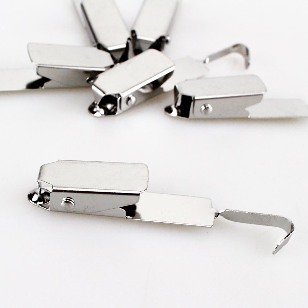 Airgoesin 6pcs Dental Stainless Steel Snap X-Ray Film Holder Clip Hanger Flushing Clamp Autoclavable