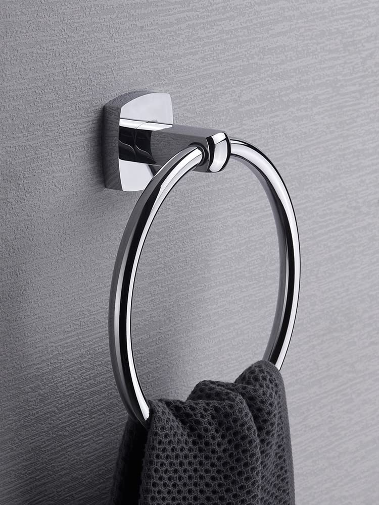 Anillo de Toalla, toallero Redondo de Cobre, toallero de baño, Colgador de Toallas de baño, punzón Simple