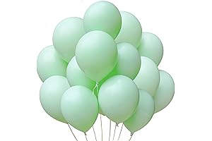 Jonhamwelbor Mint Pastel Green 12" 100pc Matte Balloons