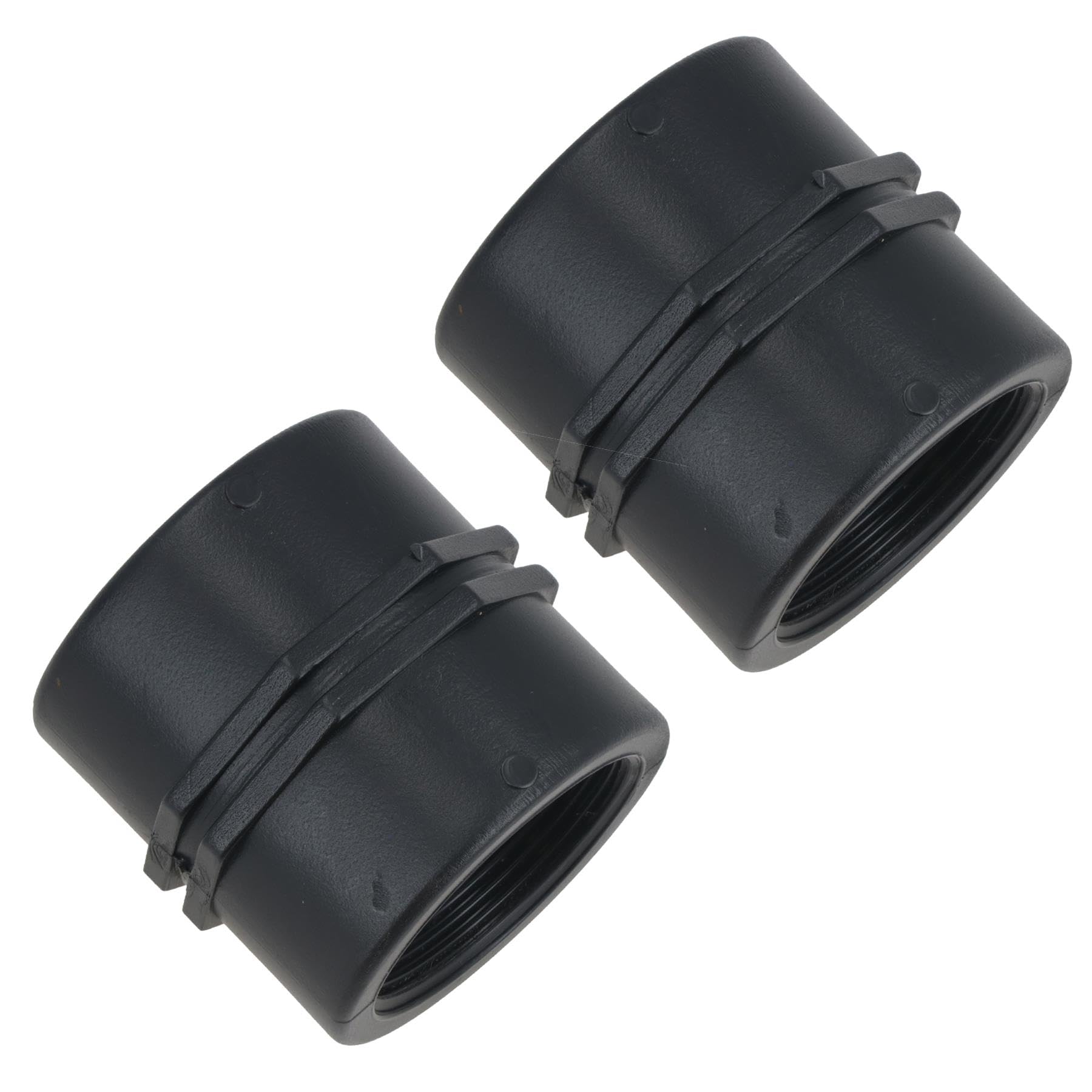 Polypropylene PP Female Threaded Pipe Fitting Sockets 1-1/2in – 1-1/2in BSP 2pc