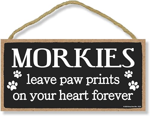 Miniatura 6 de Honey Dew Gifts Cocker Spaniels Leave Paw Prints, decoración conmemorativa de madera para el hogar, letrero decorativo de pared de duelo de perro, 5