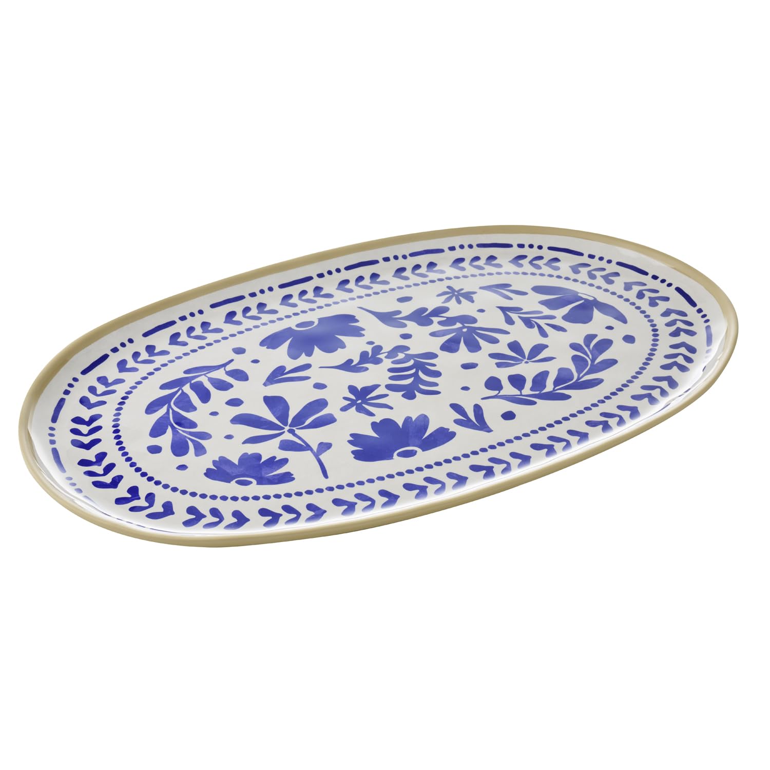 APS Floryn 85440 GN 1/1 Tray Melamine 53 x 32.5 cm Blue/White/Beige GN System Dishwasher Safe