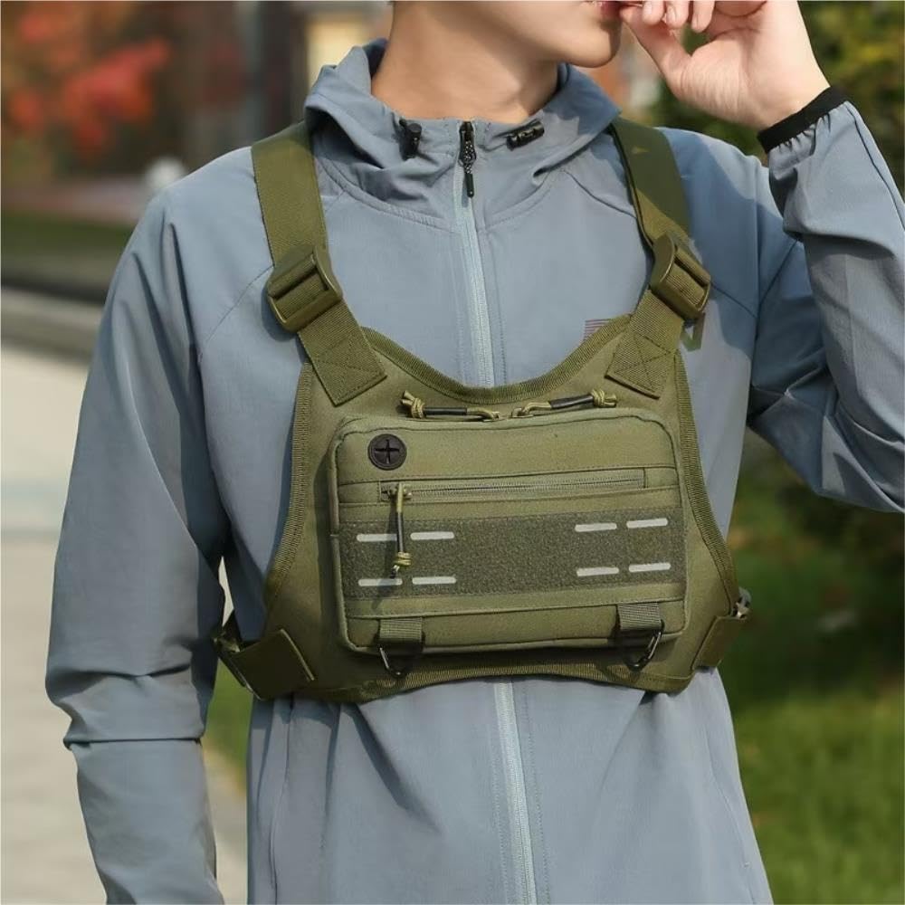 Sac de Poitrine Tactique, Sac de Gilet de Course d'entraînement