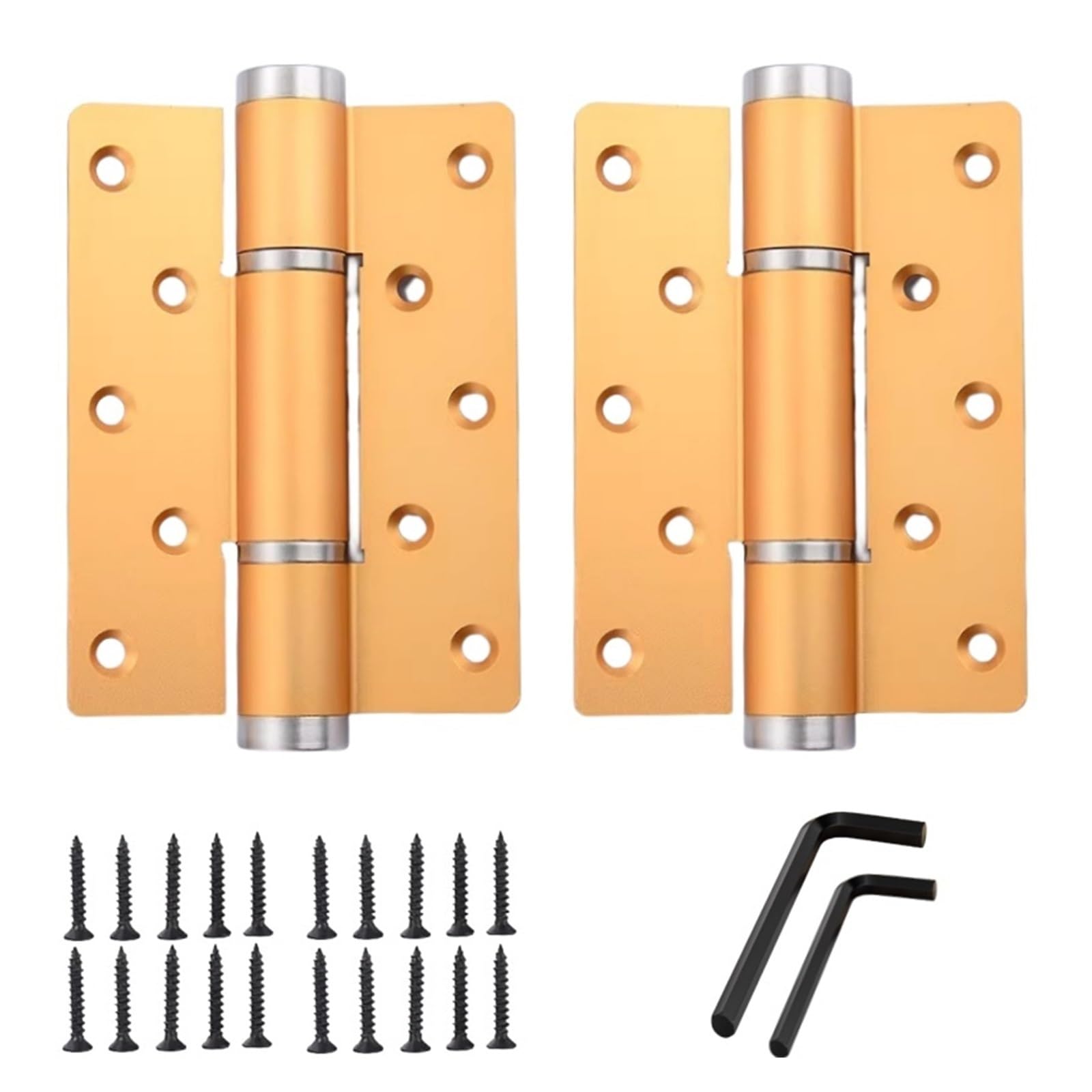 Charnière de porte réglable 5 pouces en or pour quincaillerie domestique