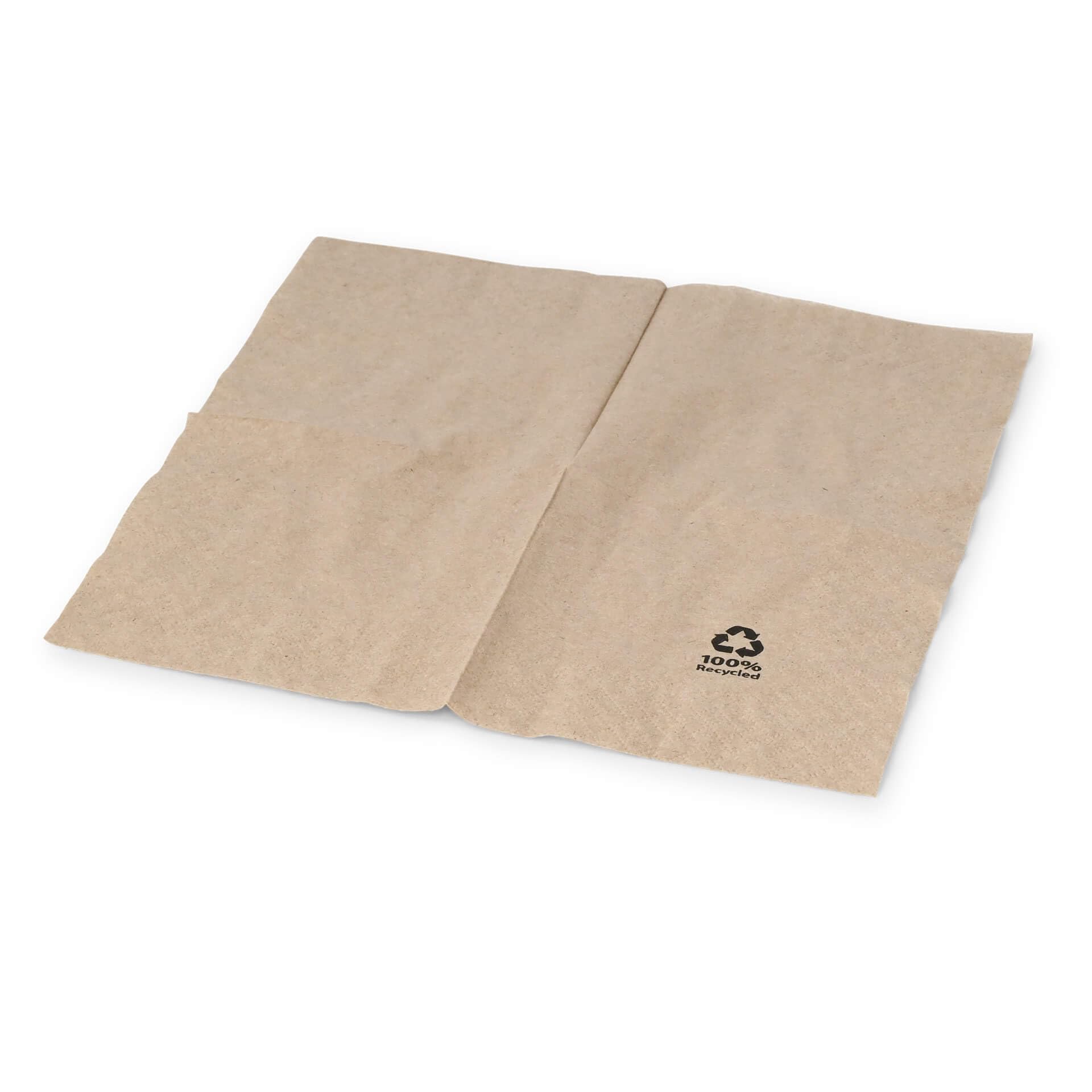 BIOZOYG Bio serviettes écologiques en papier recyclé I Serviettes en papier de haute qualité 20 x 20 cm I 4800 pièces à cocktail non blanchies, biodégradables et compostables