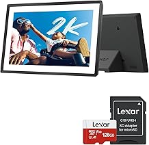 pexar 2K Digital Picture Frame and Lexar 128GB Micro SD Card