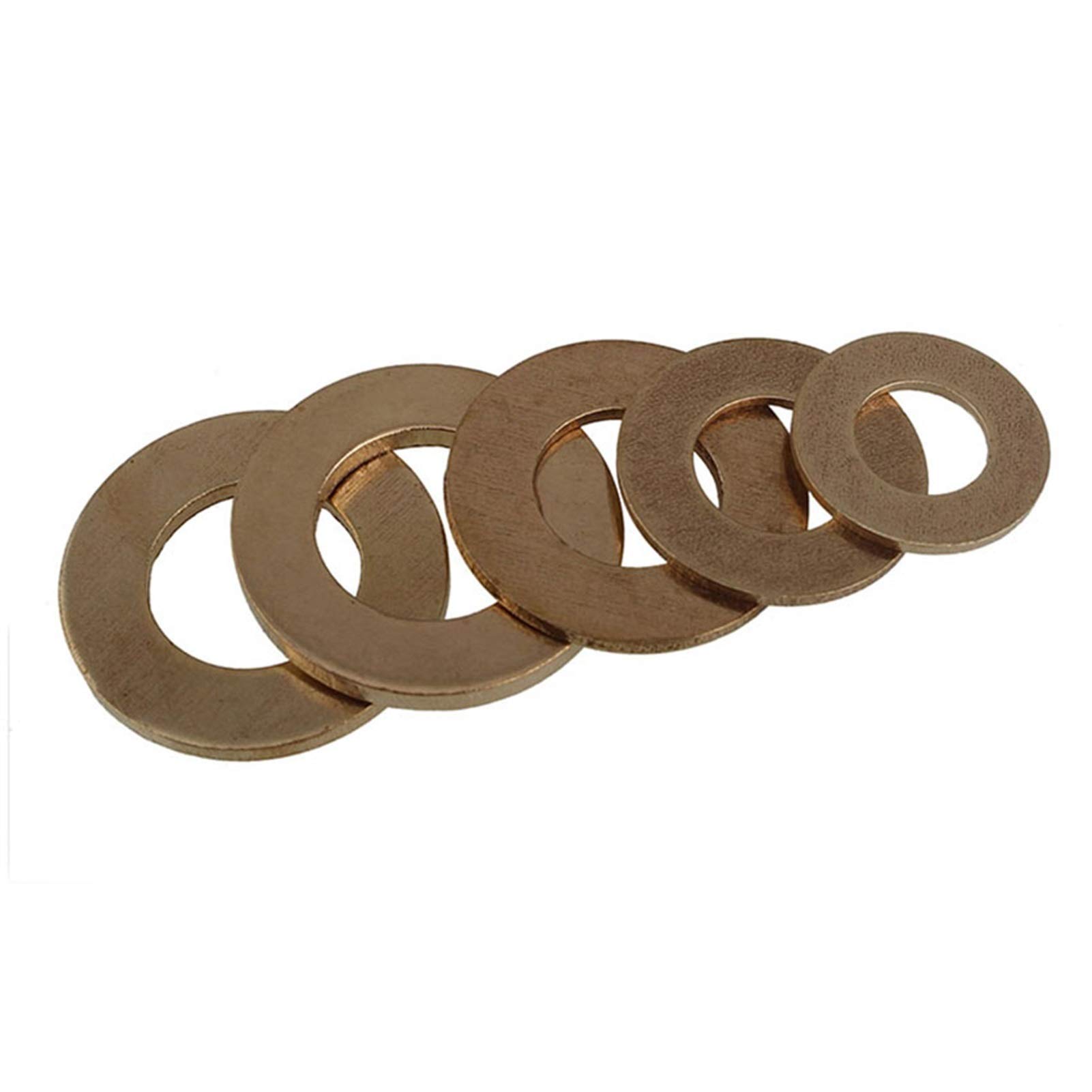 Rondella piatta in ottone 10/50 pezzi M2-M20 Sigillatura solida