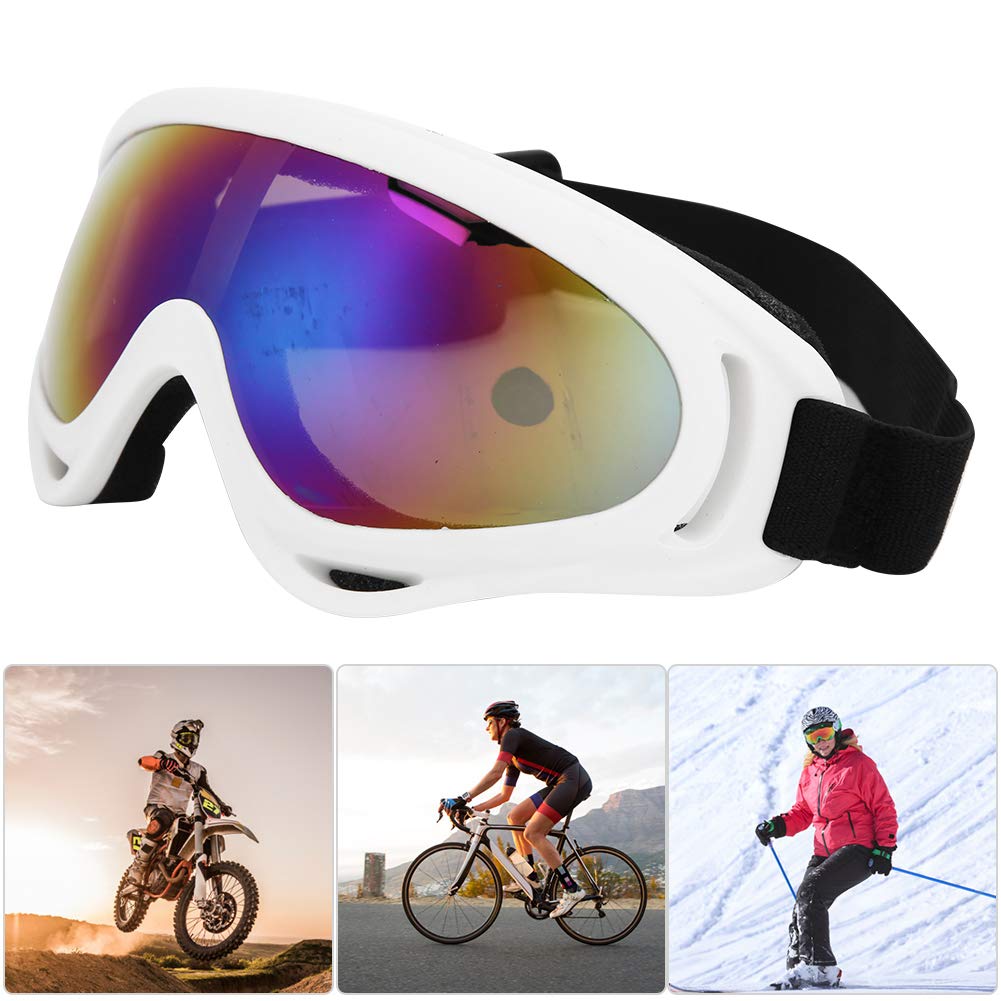 Sxhlseller Lunettes de Ski, pour Hommes Femmes, Enfants Filles Garçons, Lunettes de Snowboard, Protection UV, Anti-buée, Coupe-Vent, Sports de Plein Air, Moto, Cyclisme, Ski, Patinage