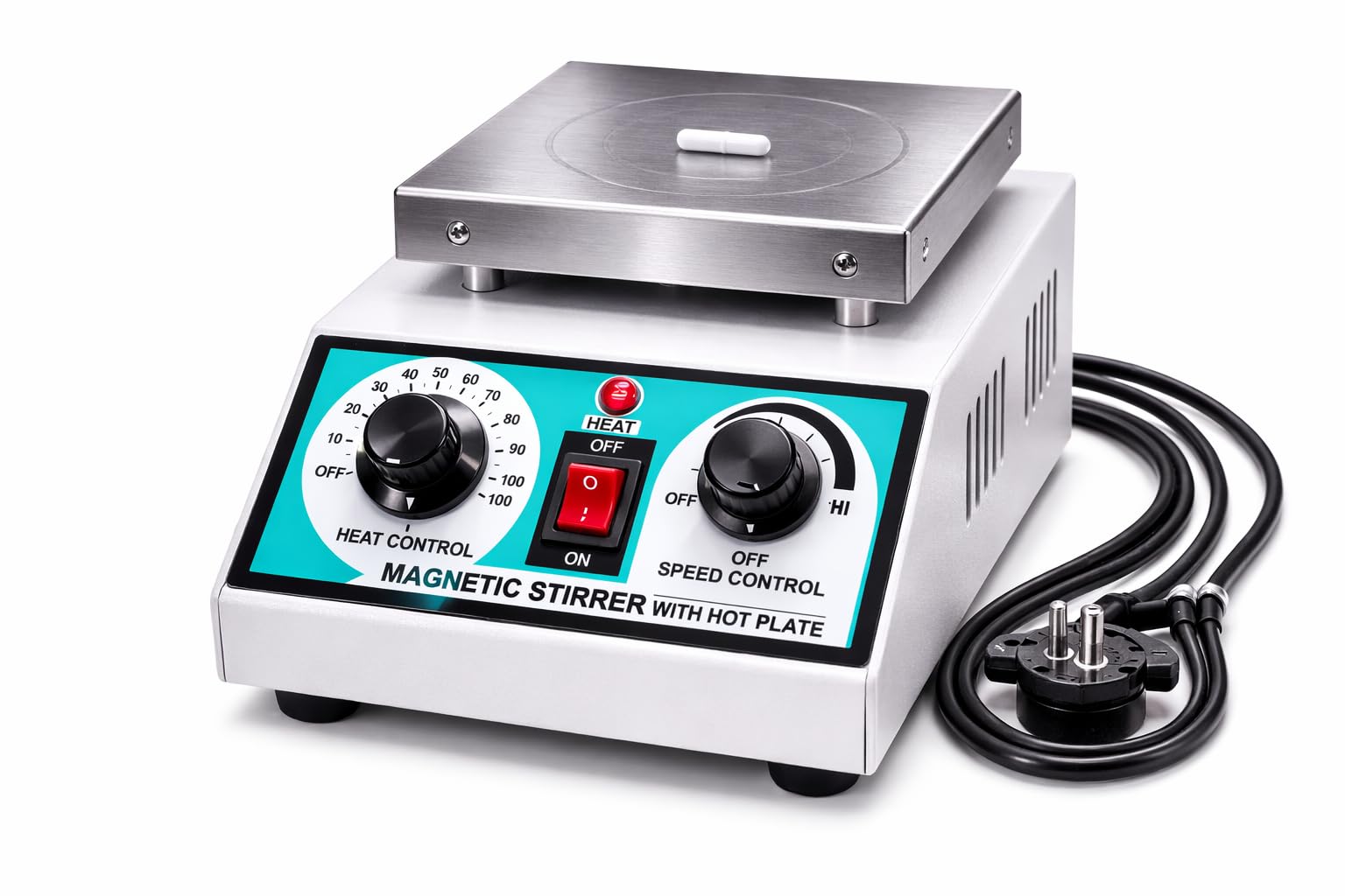 BEXCO Magnetic Stirrer 2 Ltr with hot plate with free teflon coated rotor (Executive)-image-15