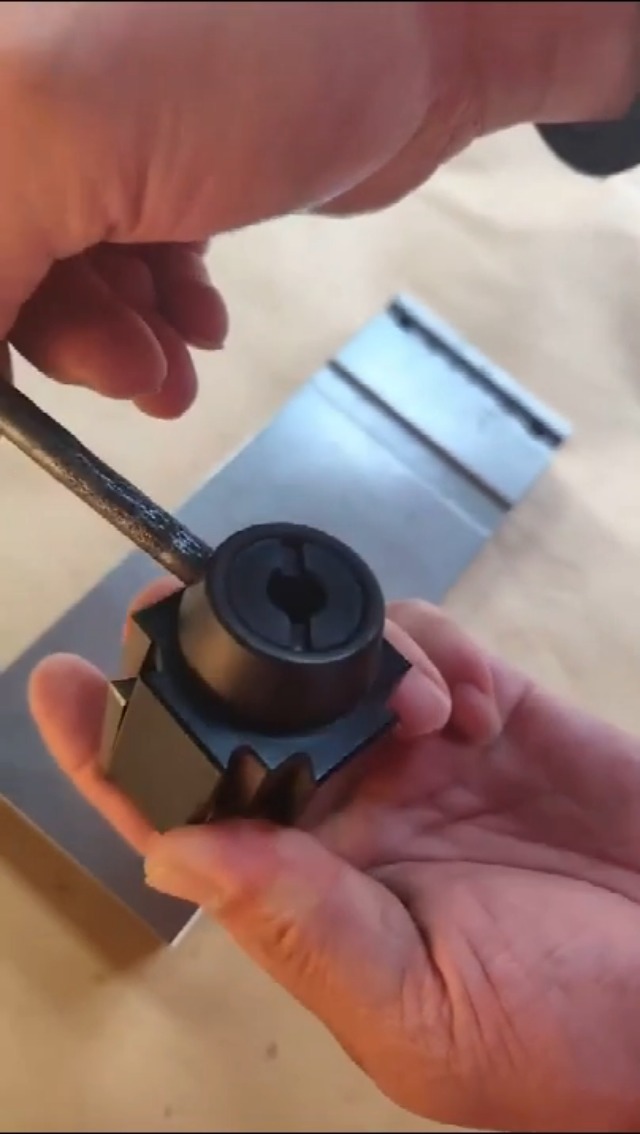 Conjunto 0XA Wedge Tipo Cambio Rápido Para Mini Torno miniatura 7