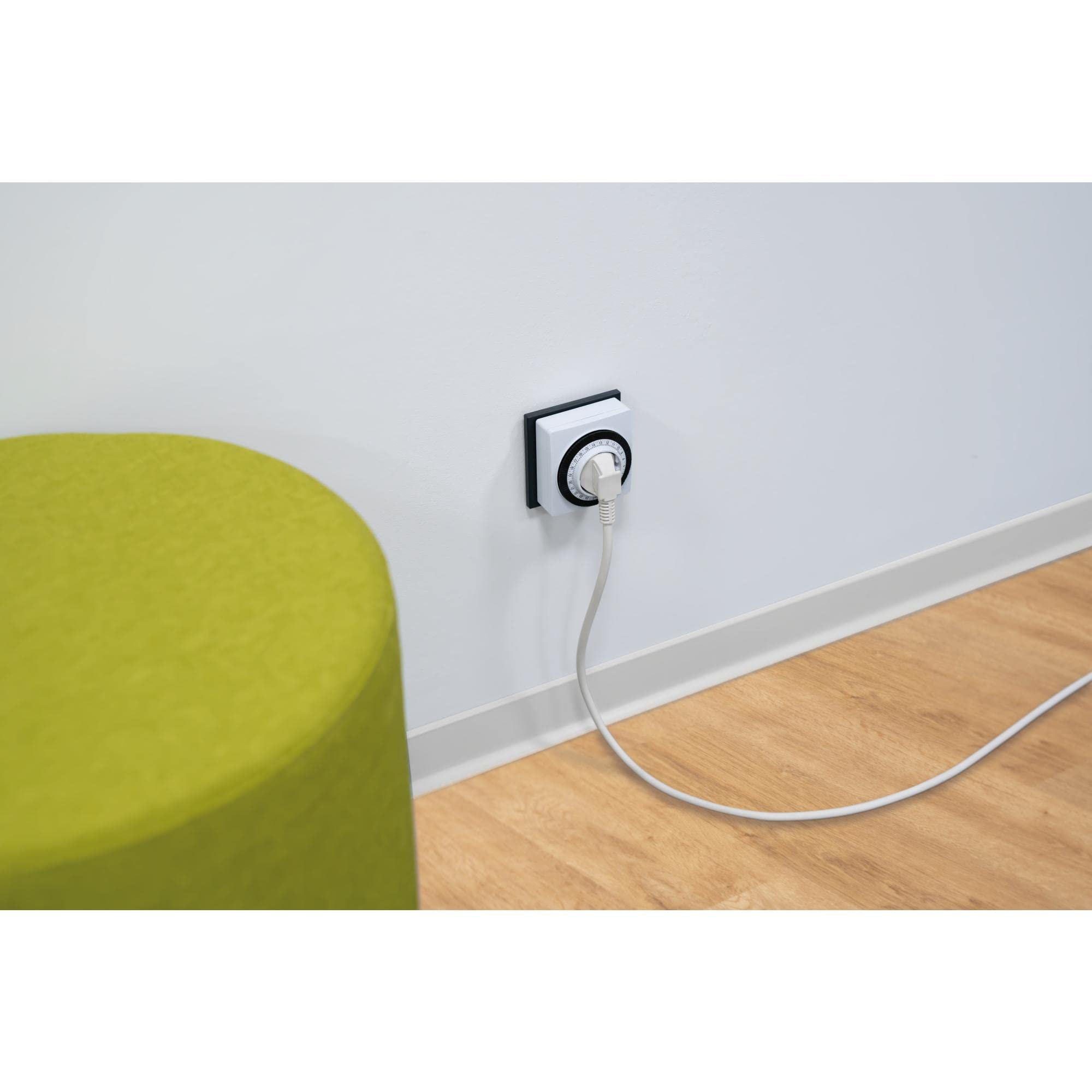 Timer Meccanico Giornaliero UNITEC - Per Interni, Bianco, 96 Programmazioni, 15 Minuti Intervalli - Foto 3