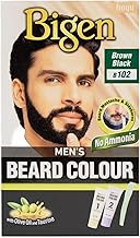 Bigen Men's Beard Color, 40g - Brownish Black B102 (Pack of 1)