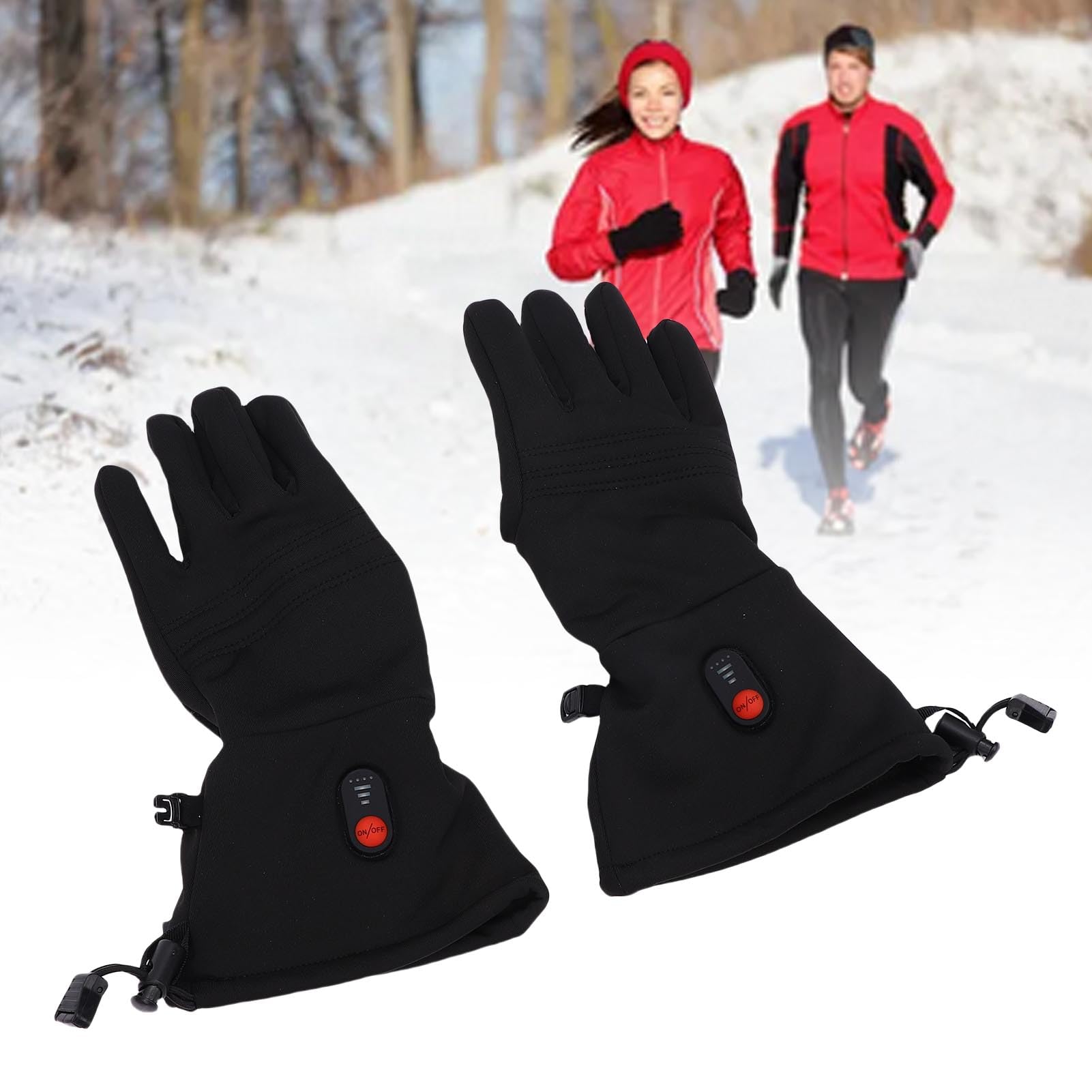 Forros de Guantes Calefactables con Pantalla Táctil Recargable, Guantes Gruesos y Cálidos para Ciclismo, esquí y Senderismo