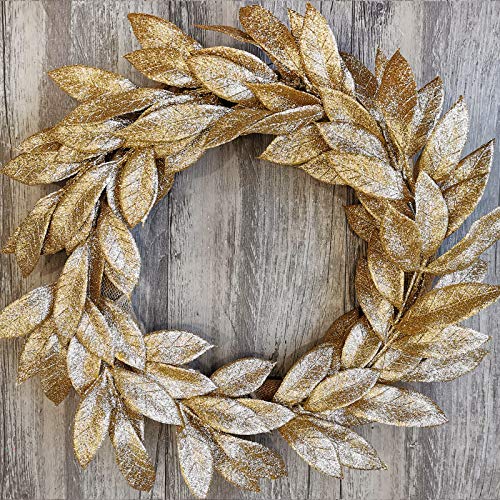 40piecesgoldglitteredartificialleafspraypicks12tallforchristmaswinterweddingwreathtreeswagfloralarrangmentvasebouquetstablecenterpiecesdecoration Urban Country Home Decor 40 pieces gold glittered artificial leaf spray picks 12 tall for christmas winter wedding wreath tree swag floral arrangment vase bouquets table centerpieces decoration urban country home decor