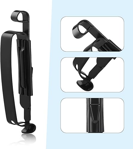 Miniatura 3 de 20 piezas de clip de metal para cinturón reutilizables para correa deslizante para acampar al aire libre cinturón hervidor de agua bolsa mochila