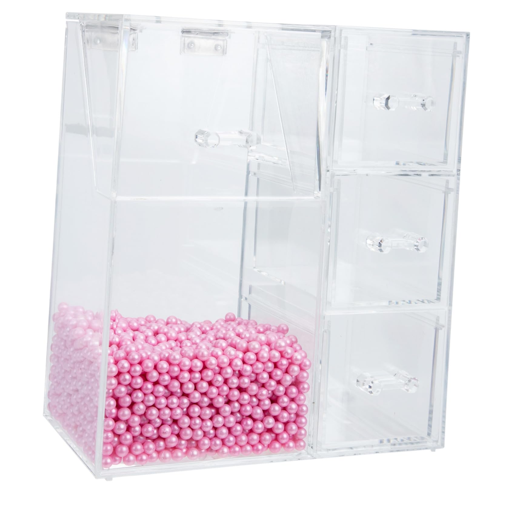 VICASKY Porte-pinceaux de Maquillage Boîte à Pinceaux Acrylique Organisateur de Rangement pour Cosmétiques Support de Pinceaux de Maquillage