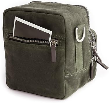 Kolo Carson Camera Bag for Polaroid Cameras, Light-Safe Film Storage, Strap, Sage