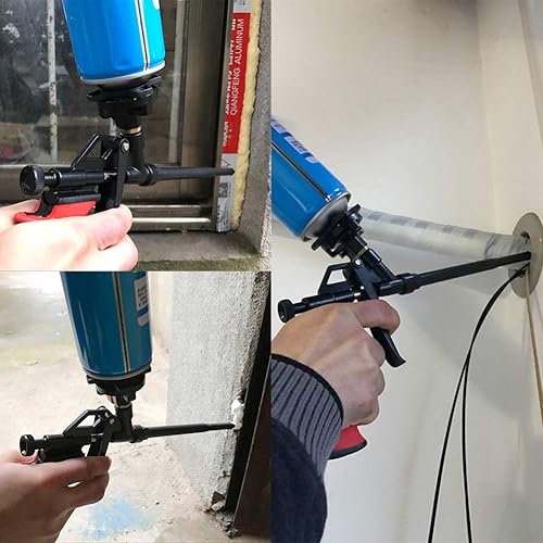 Miniatura 7 de Pistola de espuma en aerosol, pistola de espuma expandible, pistola dispensadora de espuma profesional de teflón, menos limpiador, rociador de