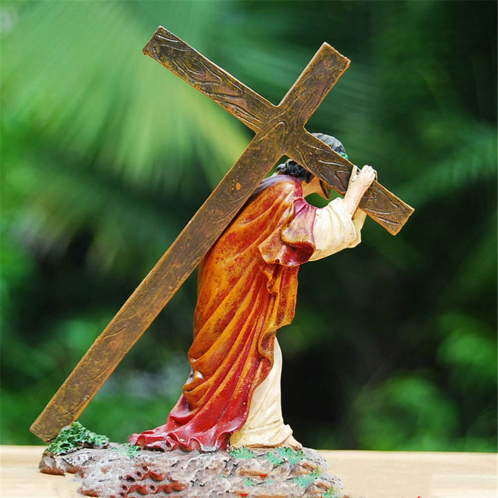 Amazon.co.jp: はりつけ像 彫刻 クリスチャン カトリック イエス