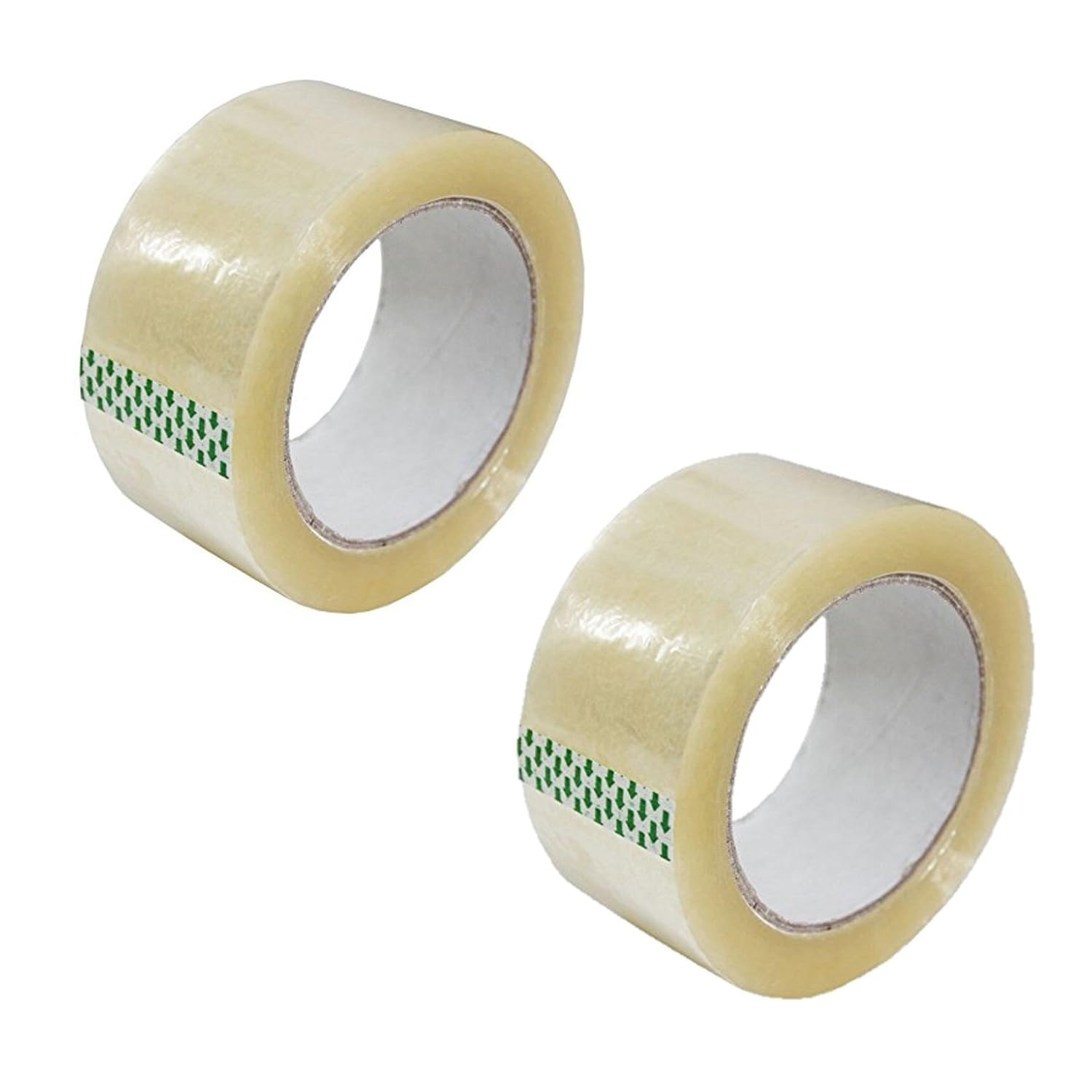 Clear Packing Tape 2 x 110 Yards Strong Heavy Duty Sealing Adhesive Tapes for Moving Packaging Shipping Office and Storage 2 Rolls