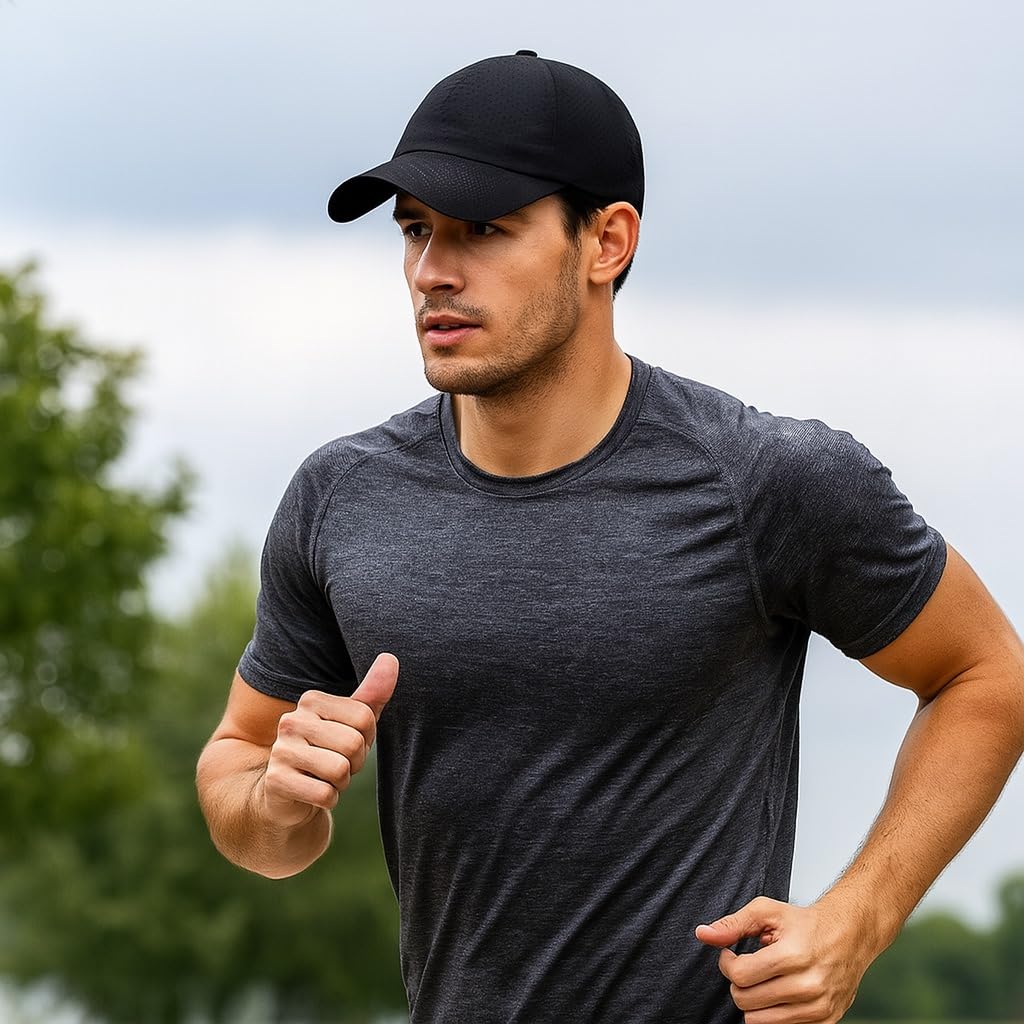 Gorra deportiva para actividades al aire libre, ajustable, de secado rápido, para hombres y mujeres, béisbol, senderismo, pesca, golf