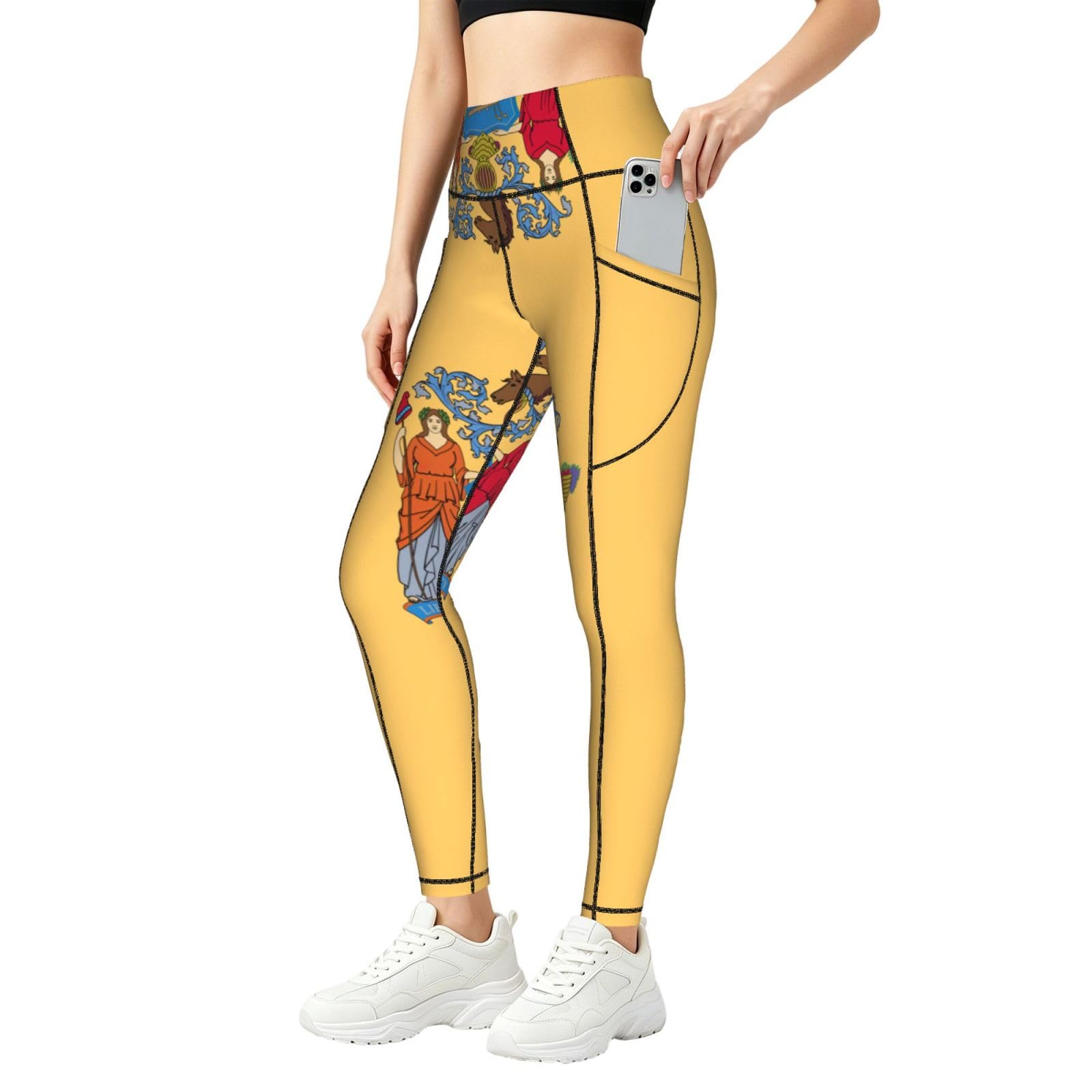 Leggings con bolsillos para mujer que evitan transparencias al entrenar 8