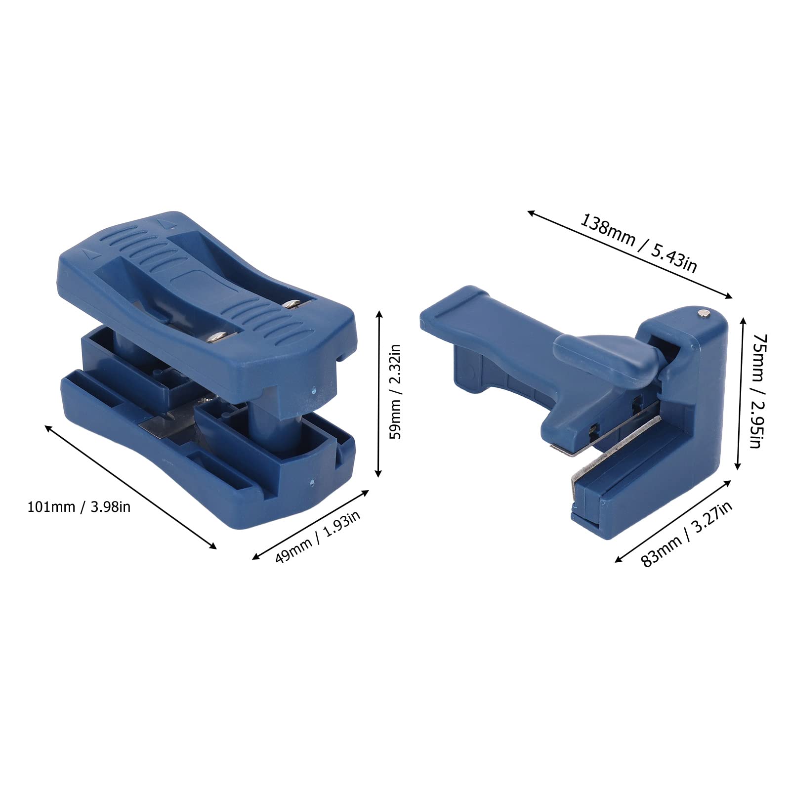 Edge Banding Trimmer, Mini Plastic PVC Edge Band Cutter Handle Edge Trimmer Set Professional Steel Blades Woodworking Trimming Knives Set