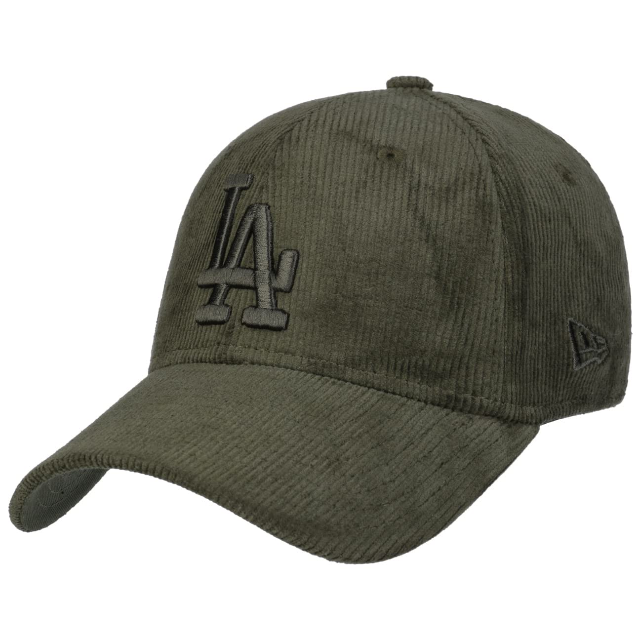 New Era Unisex Olive 39Thirty Stretch Cap Cord Los Angeles Dodgers - S/M