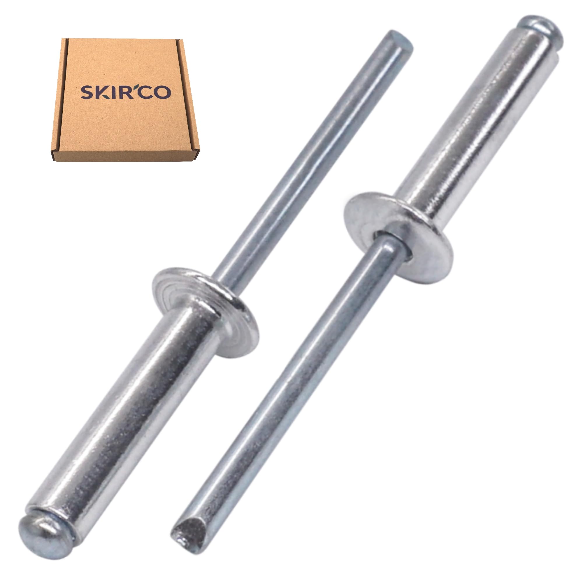 Rivetti Ciechi 5,0 X 25 Mm - 50 Pezzi, Testa A Cupola, Acciaio Zincato, DIN 7337 - Foto 2