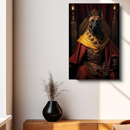 Miniatura 374 de Thuan Chow Chow Retrato de mascota con disfraz real de perro en un disfraz retrato de perro con vestimenta Retrato medieval de mascota retrato