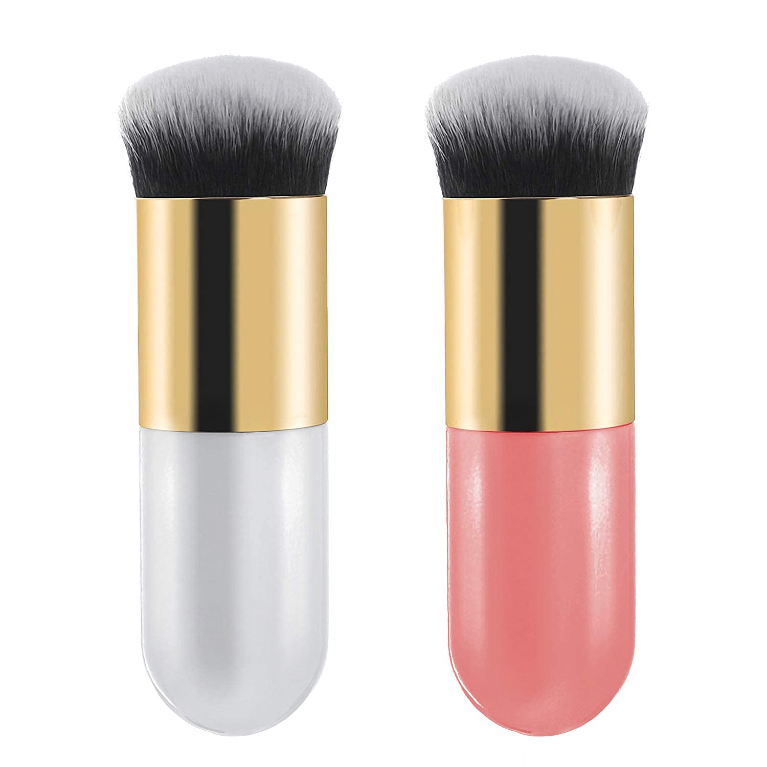 2PC Foundation Makeup Brush Flawless Application for Liquid, Cream, and Powder Makeup Blending All-in-One Foundation Brush – Perfect for Liquid, Cream & Powder Makeup – Travel-Size, Soft Bristles for Smooth Coverage ( Multi-color )-image-30