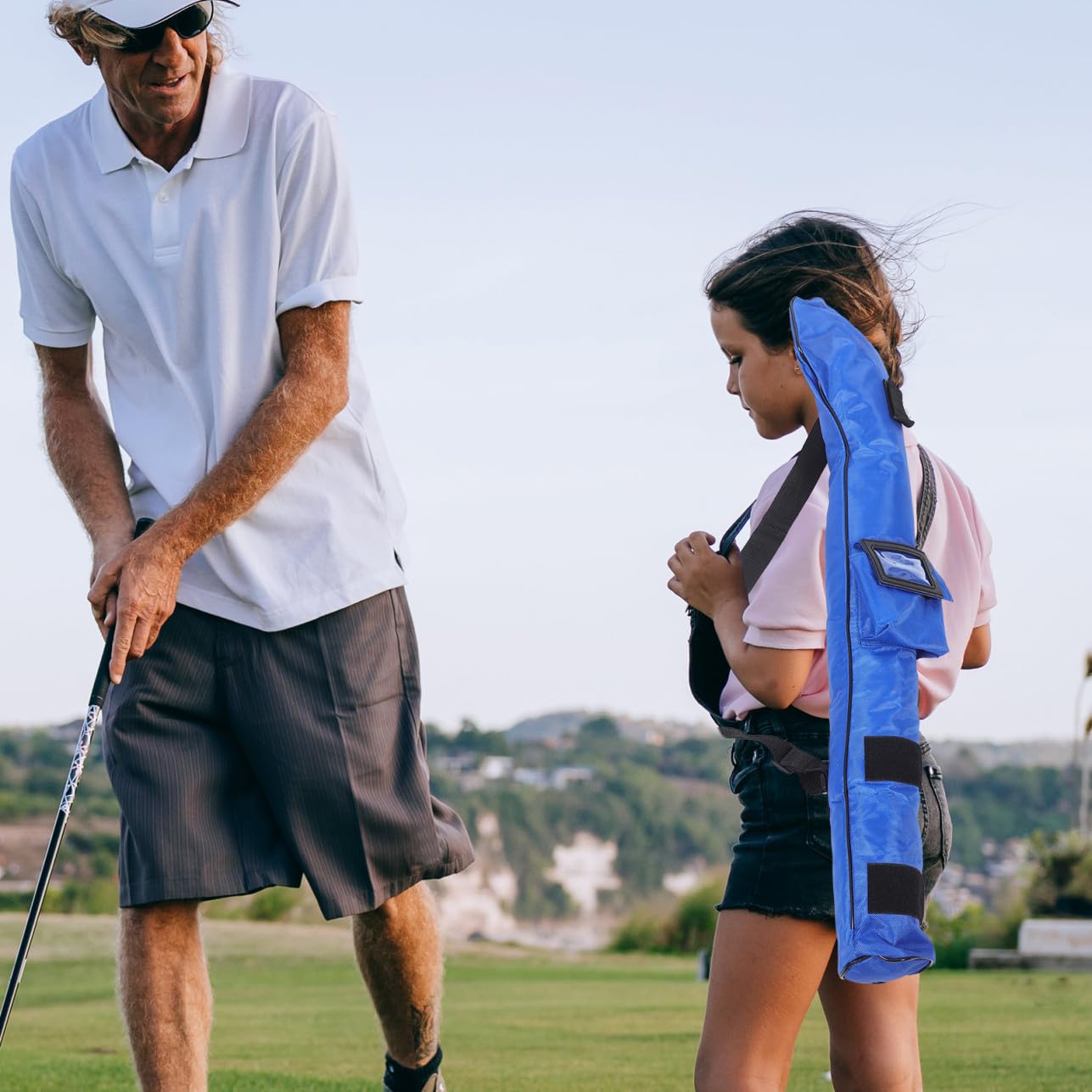 Golfbag Tragbare Golftasche mit Reißverschluss Leicht Robust für Jungen und Mädchen Vielseitige Clubtasche zum Schutz und Transport von Golfschlägern Einfach zu Reinigen Langlebig