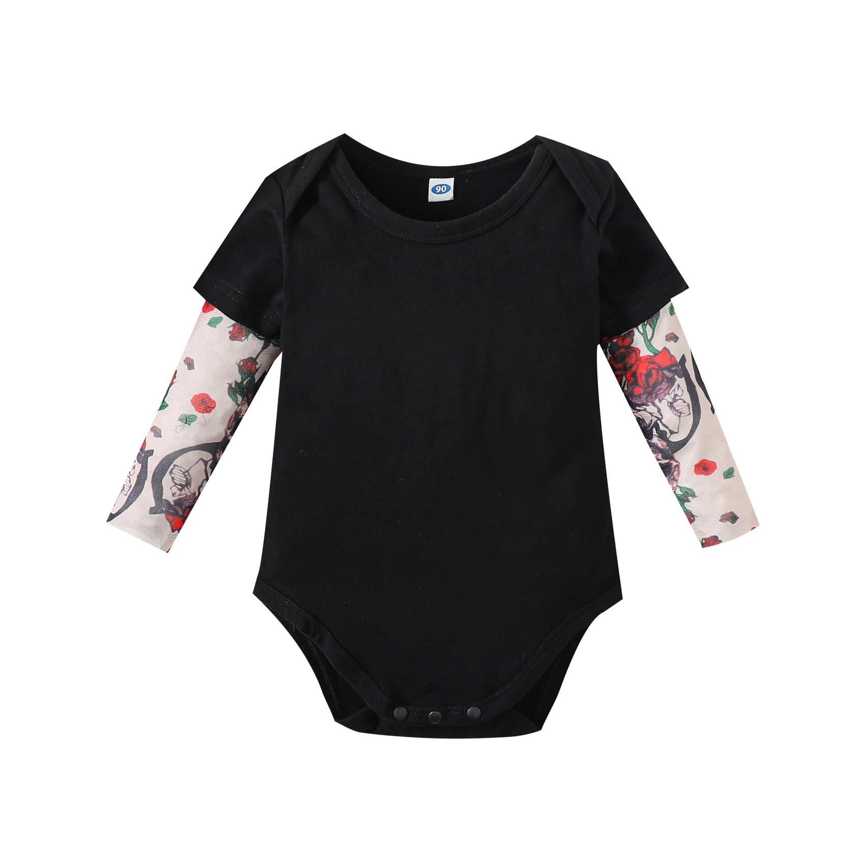 Magic Park 3-24M Infant Baby Boys Girls Tattoo Sleeve Romper Bodysuit Toddler Boy Tattoo Shirts Jumpsuit