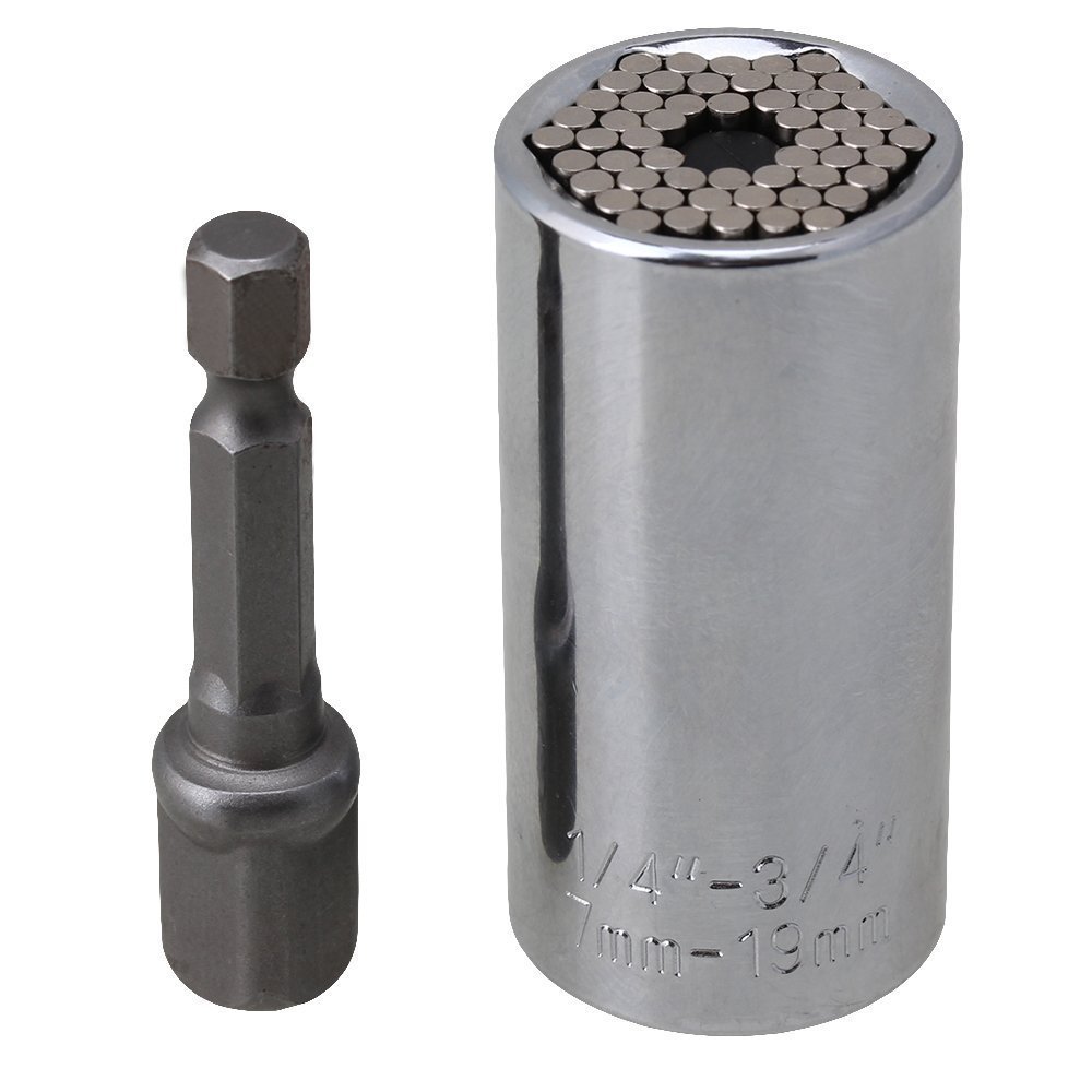 Set Di 3 Chiave A Bussola Universale 7-19mm Adattatore Per - 10