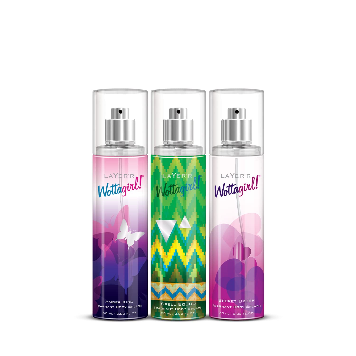 LAYER'R Wottagirl Secret Crush Spell BoundAmber Kiss Body Spray For Women, aquatic citrus; floral, 60 millilitre-picture-18